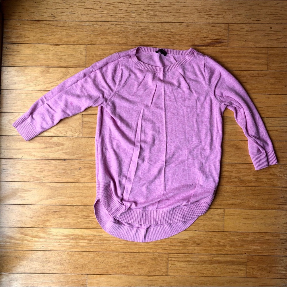 The Limited 3/4 Sleeve Pink Sweater